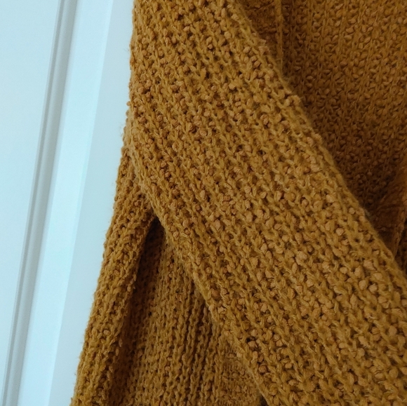 ✨Sienna Sky Fuzzy Chunky Knit Pumpkin Cardigan ~ Size S - Picture 7 of 11